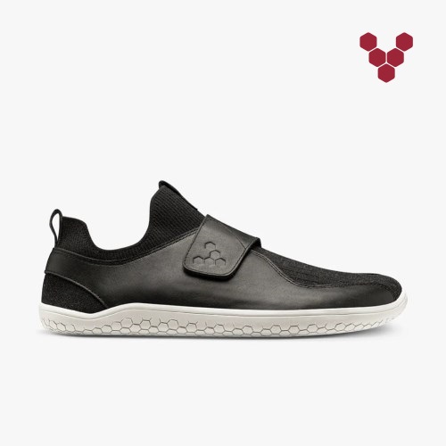 Vivobarefoot Primus Knit EZ Mens Trainers Black UK LXOU